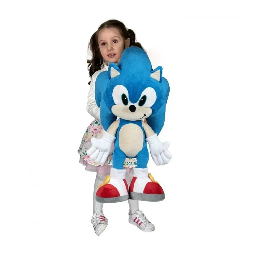 Large Plush Sonic The Hedgehog, Soft Toy, 70 Cm, Blue - Teddyway