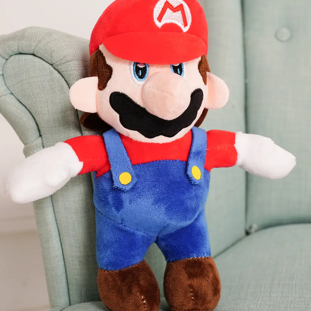 Plīša Super Mario, Mīksta Rotaļlieta, 20 Cm, Sarkans - Teddyway