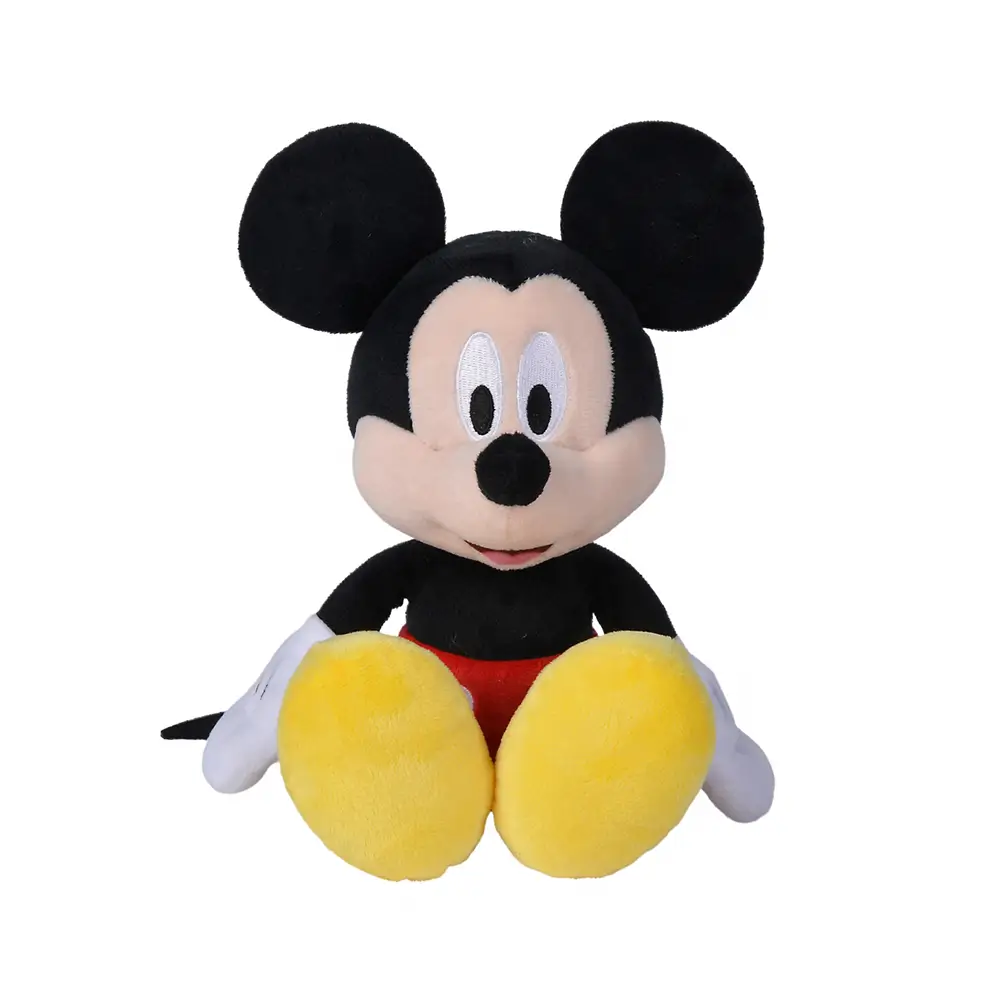 Plush Disney Mickey Mouse, Soft Toy, 25 Cm, Black - Teddyway