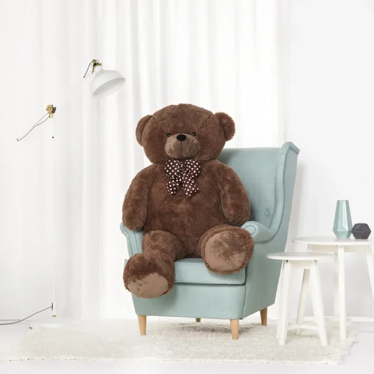 Liels Plīša Lācītis, Mīksta Rotaļlieta, 100 Cm, Tumši Brūns, Nomo - Teddyway
