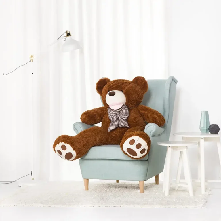 Big Plush Teddy Bear, Soft Toy, 100 Cm, 39 Inches, 3.3 Feet, Light Brown, Bobo - 160 cm, Dark brown - Teddyway