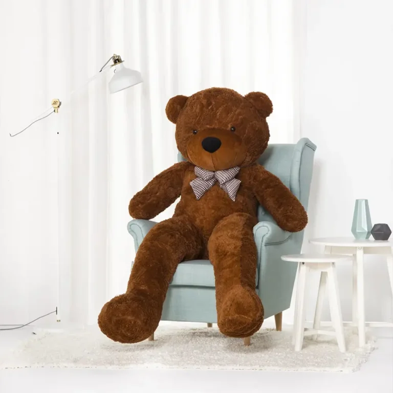 Big Plush Teddy Bear, Soft Toy, 100 Cm, 39 Inches, 3.3 Feet, Light Brown, Popo - 200 cm, Dark brown - Teddyway