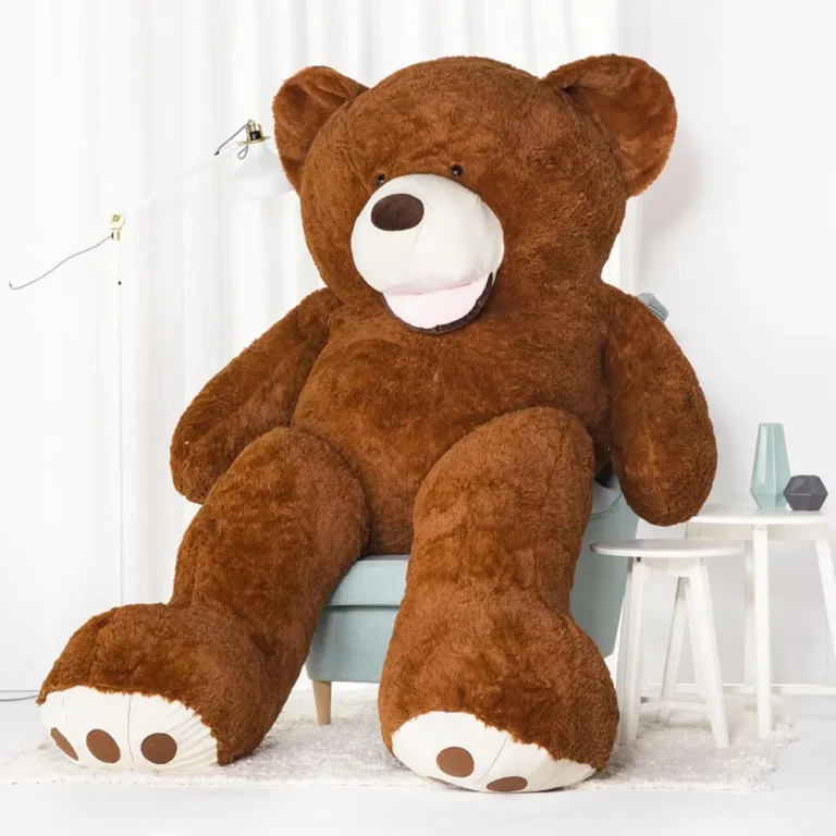 Liels Plīša Lācītis Lācis, Mīksta Rotaļlieta, 100 Cm, Gaiši Brūns, Bobo - 260 cm, Dark brown - Teddyway