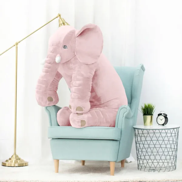 Plīša Zilonis, Mīkstā Rotaļlieta, 70 Cm, Pelēks, Hogo - 70 cm, Pink - Teddyway