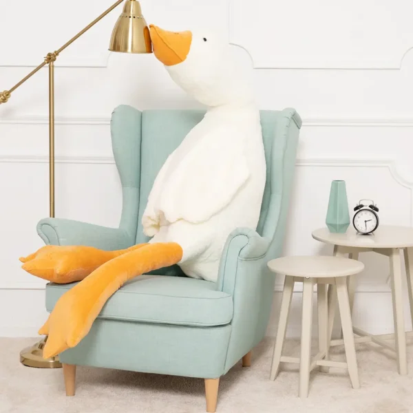 Plīša Zoss, Mīkstā Rotaļlieta, 90 Cm, Baltā, Goso - Teddyway