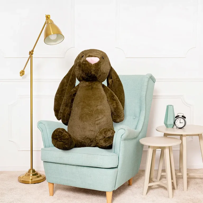 Liels Plīša Zaķis, Mīkstā Rotaļlieta, 120 Cm, Olīvu, Bani - Teddyway